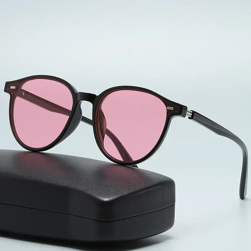 New Small Oval Women's Sunglasses Fashion Brand Women Casual Glasses Vintage Men Outdoor Sunshade Goggles UV400 Oculos De Sol Qme