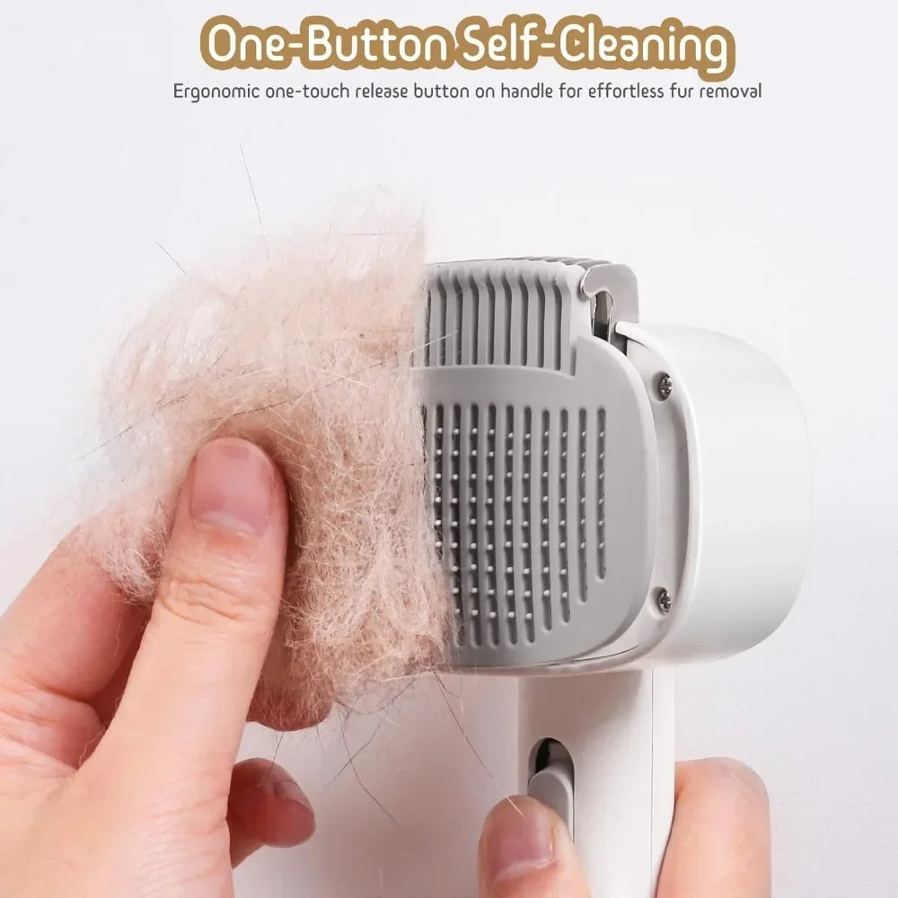 Professional Cat Grooming Brush Deshedding Tool Removes Loose Fur All Qme