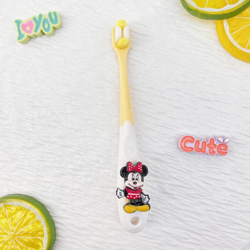 Mickey Minnie Soft-bristle Toothbrushes Gentle Gums Teeth Students Qme 9