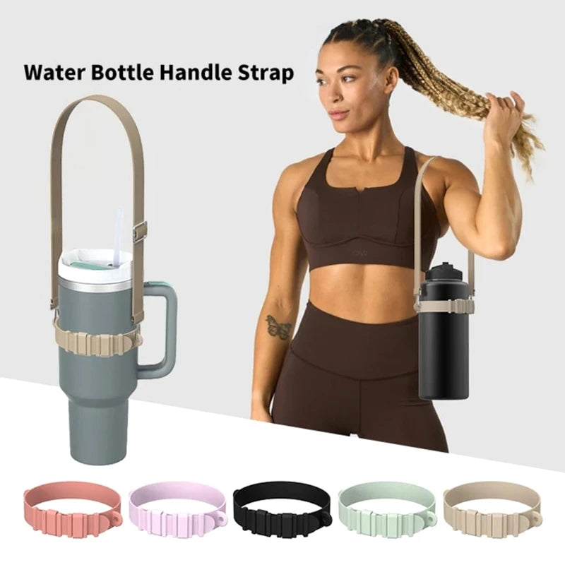 Universal Adjustable Cup Holder Ring Outdoor Silicone Water Bottle Qme