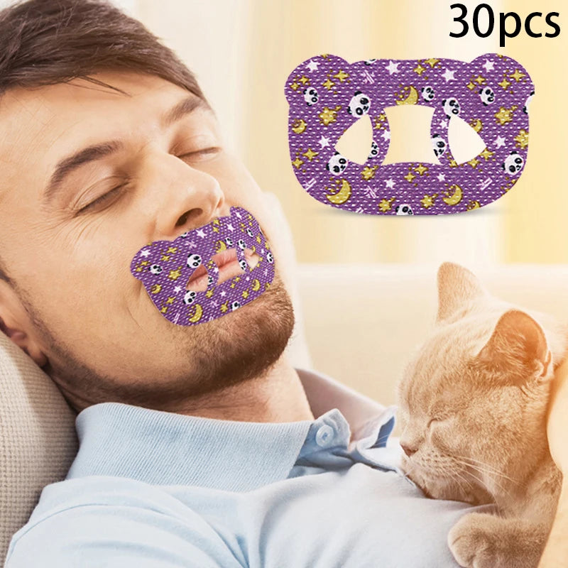 Anti-snoring Stickers Children Adults Night Sleep Aid Lip Nose Qme