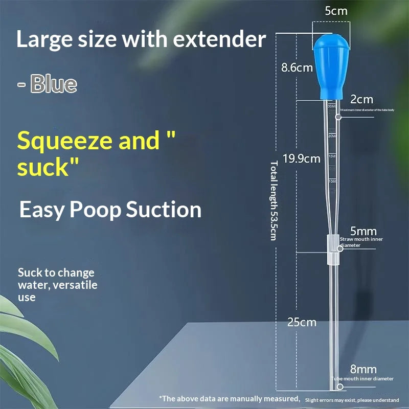 Fish Tank Vacuum Cleaner Simple Cleaning Tool Aquarium Water Qme L