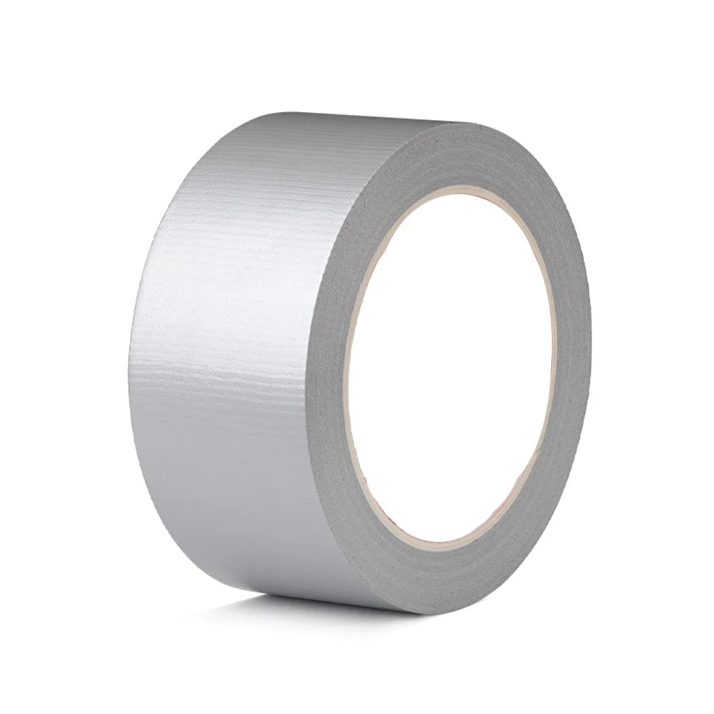 Silver Cloth Duct Tape Heavy Duct Waterproof Strong Adhesive Tape for Packing Sealing Moving Lable Qme Silver 15M 100mm