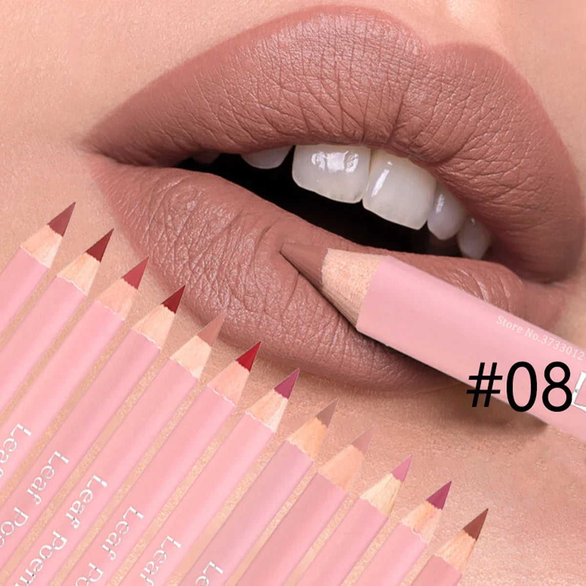 Nude Pink Lipliner Pencil Long-lasting Waterproof Red Brown Lip Contour Sculpt Pen Blendable High Pigmented Lipstick Makeup Qme