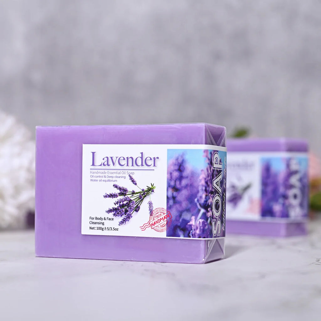 Natural Organic Lavender Essential Oil Soap Handmade Cleansing Qme