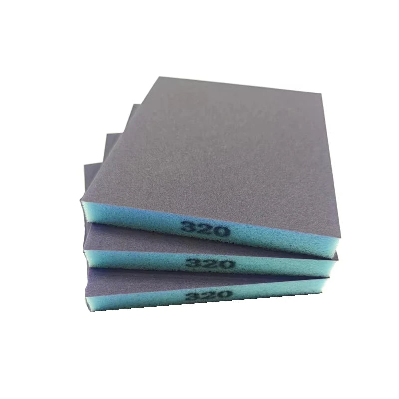 3pcs sandpaper sponge, coarse sand, medium sand, fine sand brick sandpaper, suitable for metal, wood, glass, washable and reusab Qme 3pcs 320Grits