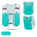 Running Water Bottle Storage Vest Lightweight Reflective Hydration Qme Blue