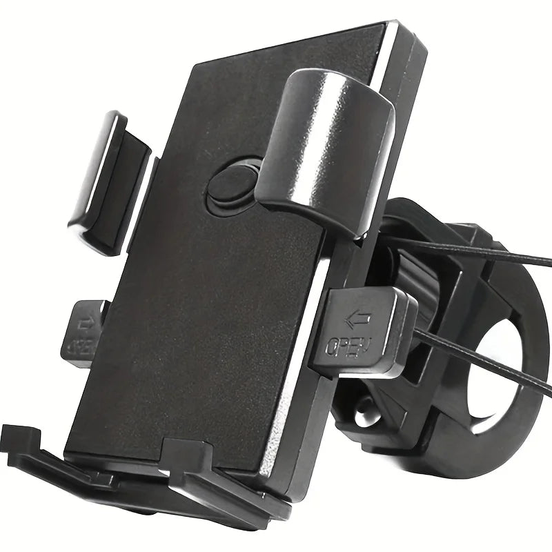 Waterproof Motorcycle Bike Mobile Phone Holder Support Universal Bicycle GPS 360° Swivel Adjustable Motorcycle Cellphone Holder Qme