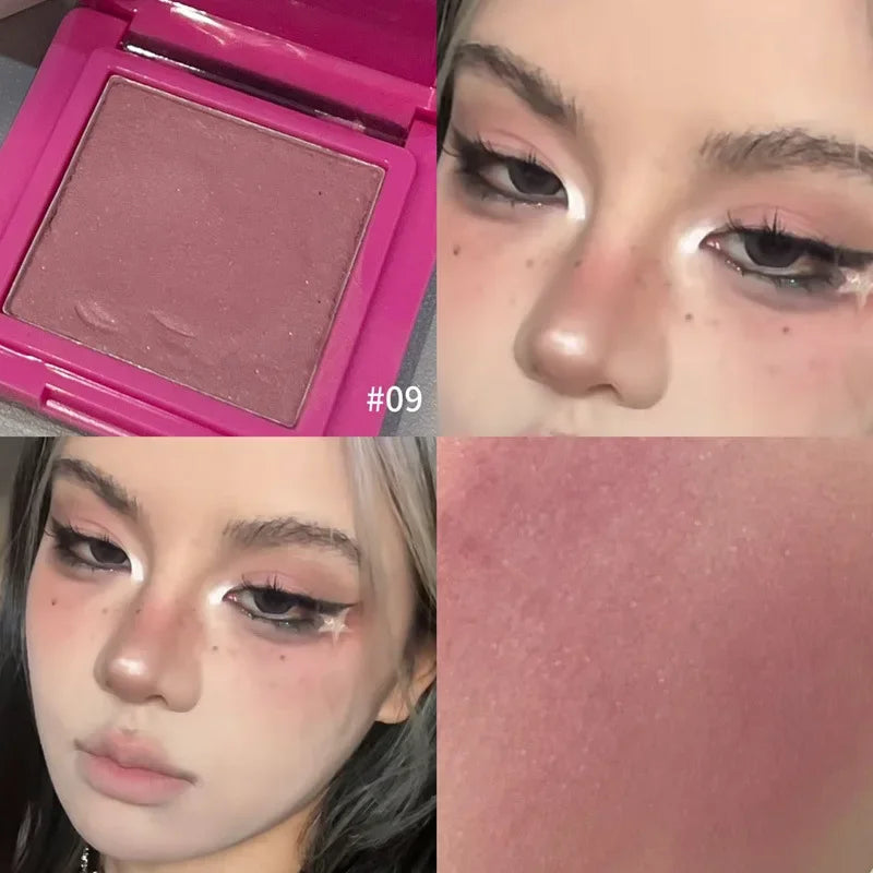 Wild Rose Black Eyeshdaow Palette Matte Glitter Single Color Eyeshadow Gothic Red Pigments Waterproof Fashion Smoky Eyes Makeup Qme 09