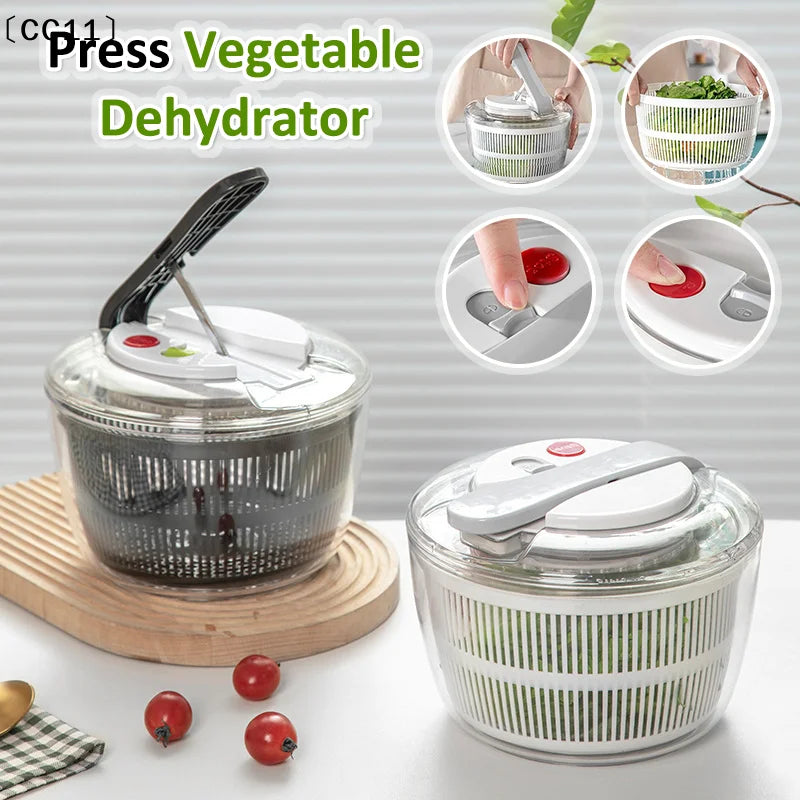Household Salad Dryer Spinner Vegetable Dehydrator Multi-function Qme