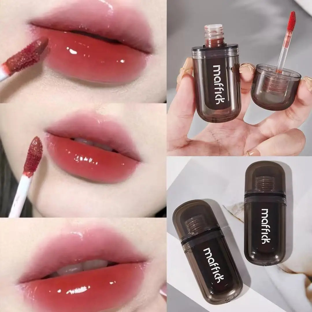 Waterproof Sweat Proof Non Smudging Small Black Tube Lip Gloss Qme