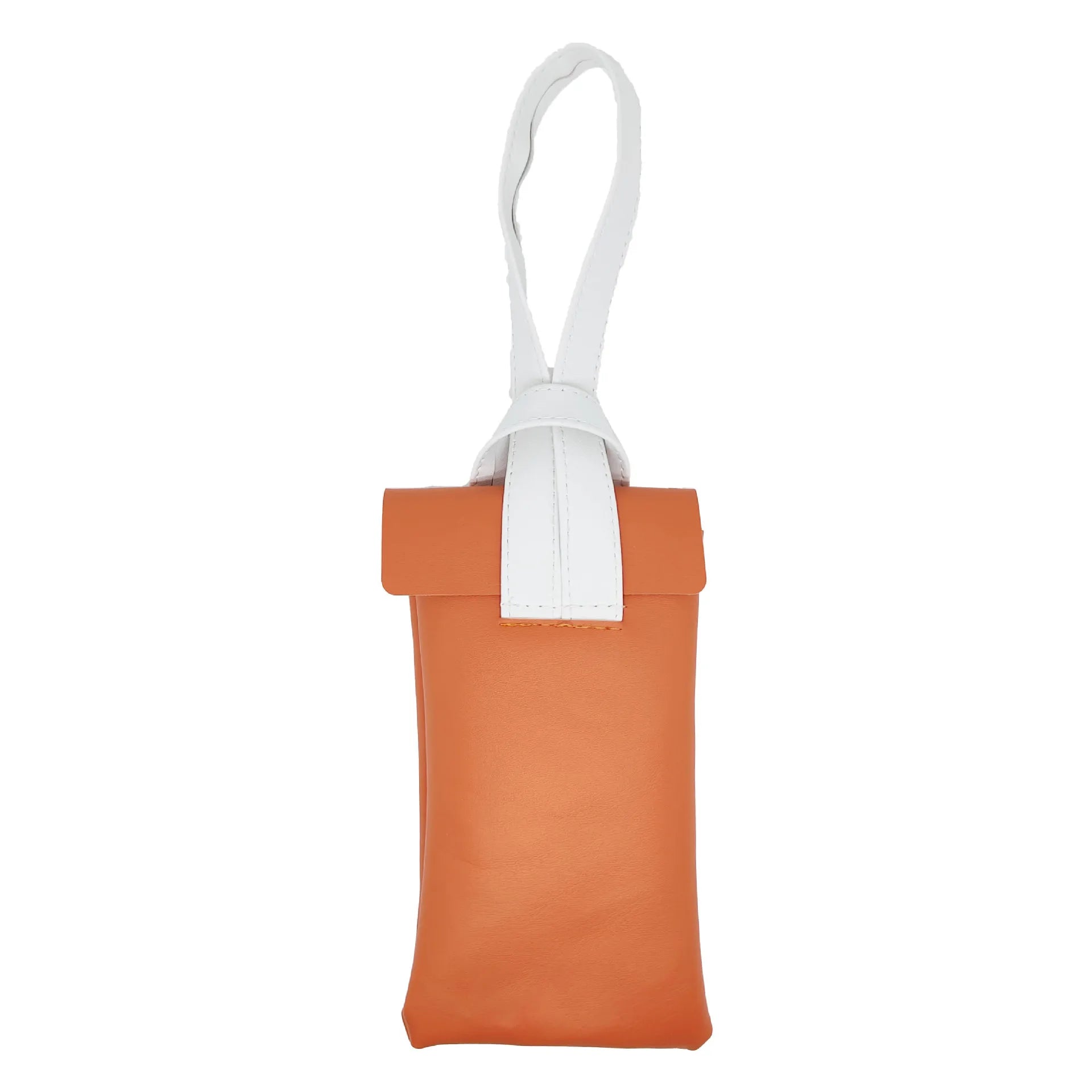 Contrast Portable Dustproof Eyewear Pouch Qme Orange