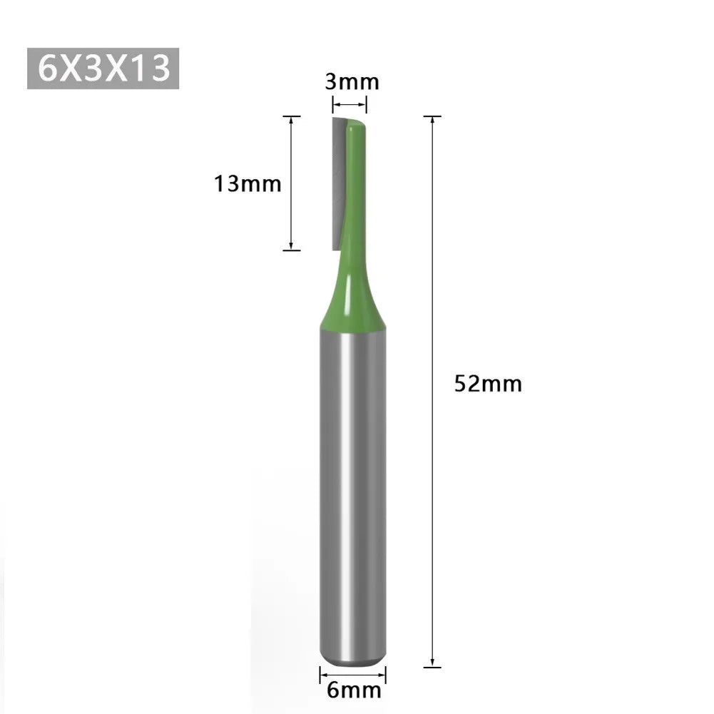 6MM Router Bits Shank 3 4 5 6 8 10 12mm Blade Diameter Double Flute Bit For Woodworking Milling Cutter Tool Qme 6x3x13