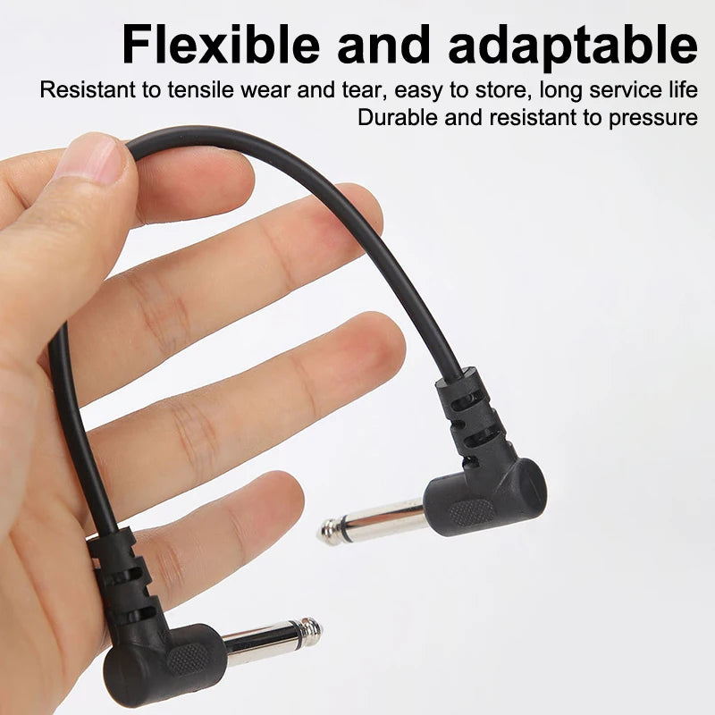 Guitar Effect Pedal Cable Angle Plug No Noise Shielded Pedals Musical Qme