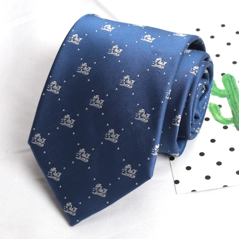 Design Wedding 8CM Men Tie Luxury Jacquard Striped Paisley Flower Neckties for Men Business Party Groom Collar Accessories Gift Qme A9