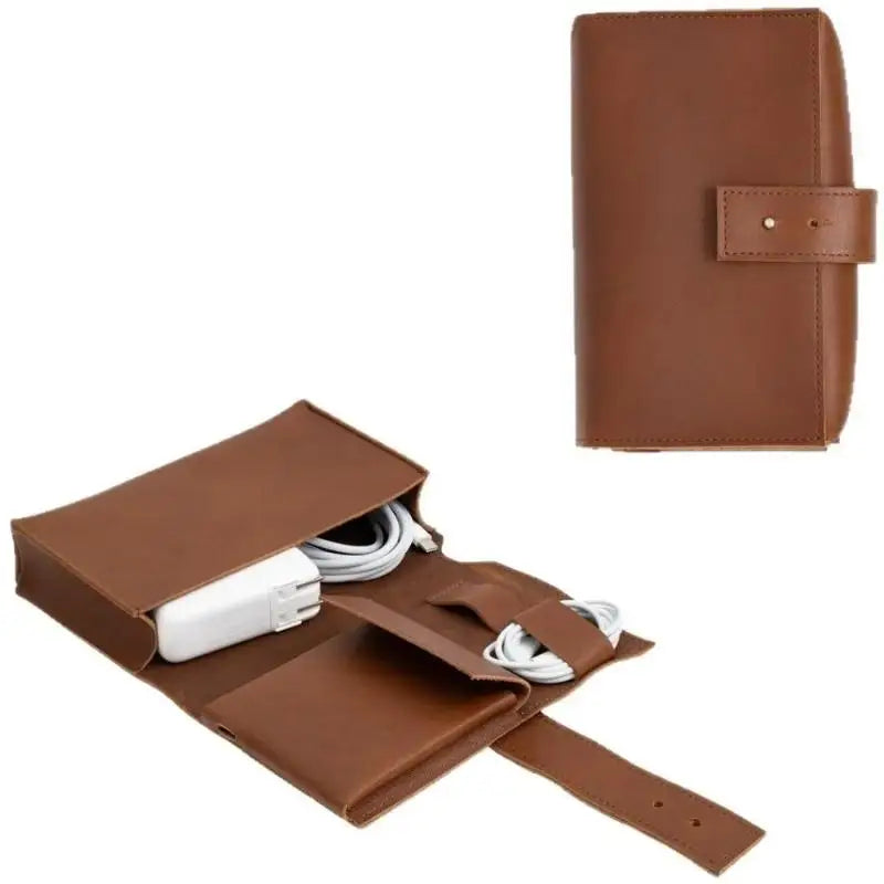 Cables Chargers Pens-durable Travel Storage PU Qme