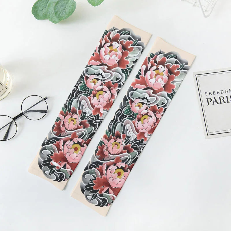 Summer Sun UV Protection Ice Gloves Women's Long Finger Sleeves Qme style3 One Size