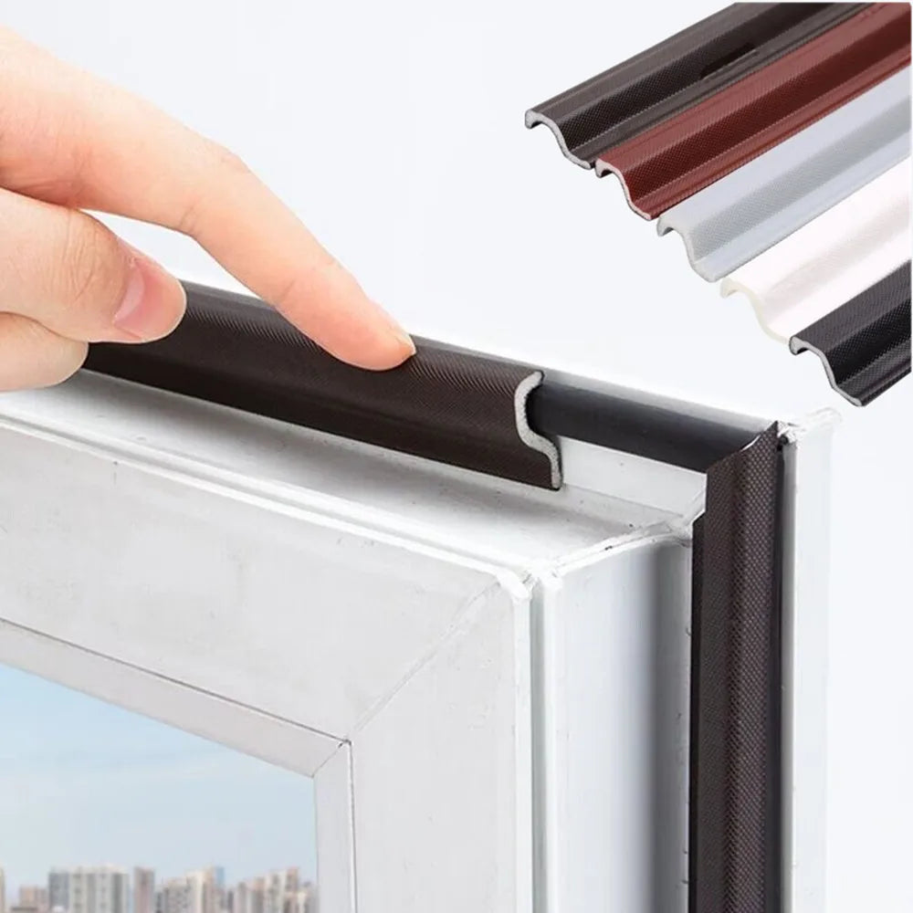 10M Self Adhesive Foam Window Door Sealing Strips For Door Seal Windbreak Soundproof Gap Filler PU Sealing Tape Home Accessories Qme