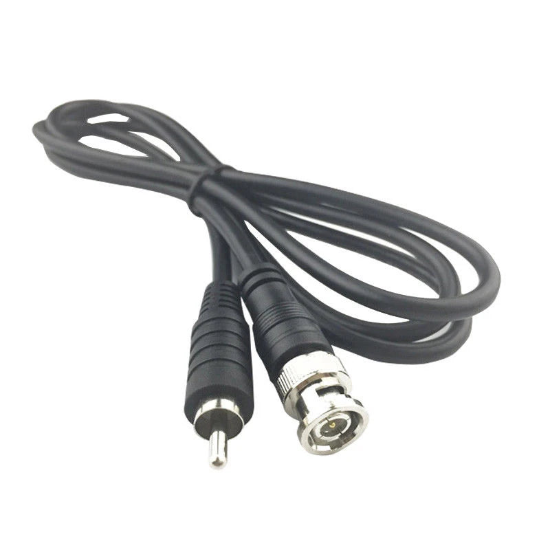 5pcs 1.8m BNC Male to RCA Male Coax Cable Cord Adapter Connector for CCTV DVR Camera Lot Qme