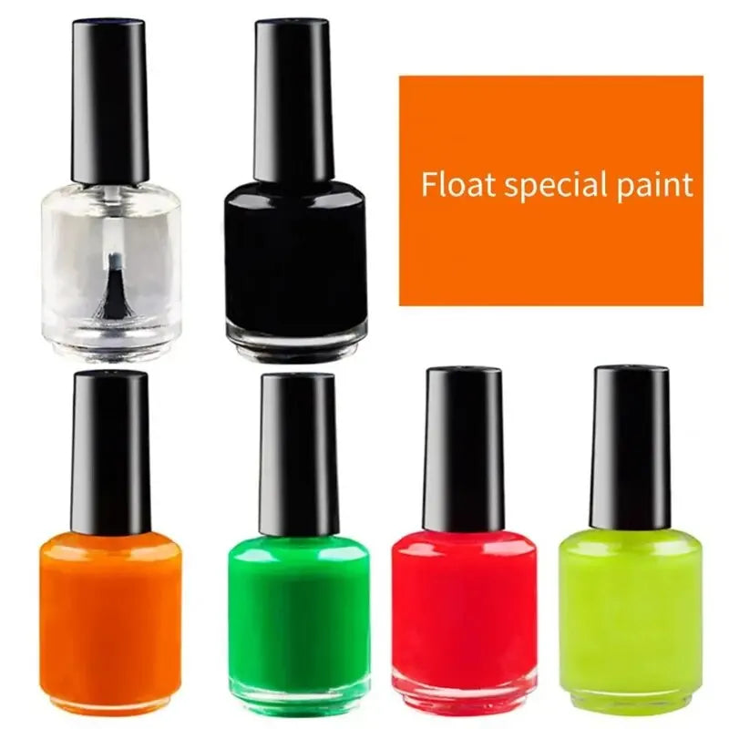 15ML Fluorescent Paint For DIY Floats Tail Painting Visible Fishing Float Tip Fast Dry Paint Buoy Tail Repairing Tool Qme