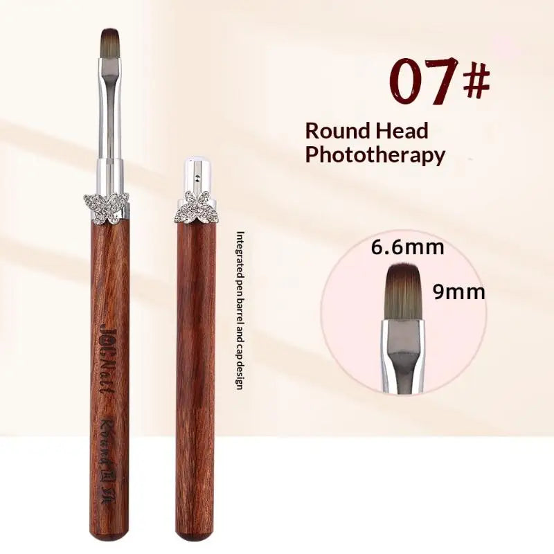 Nail Art Brushes Professional Tech Detachable Rod Zircon Butterfly Qme 7