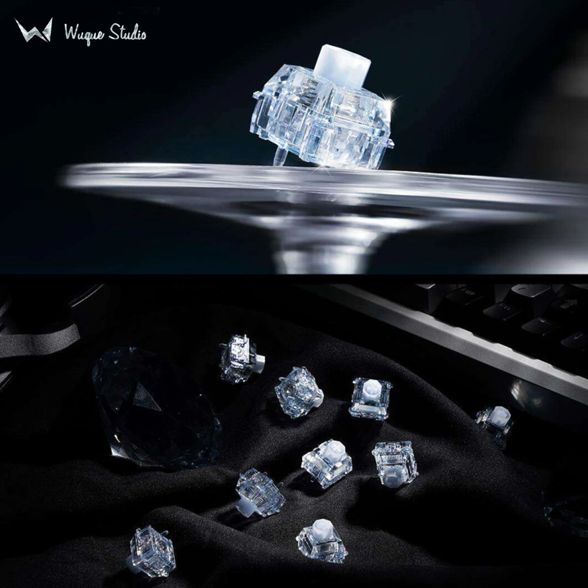 WS Wuque Studio Babao Diamond Series Magnetic Switch Cullinan & Heart of the Ocean 35gf Linear Hall Effect Switch for Gaming Key Qme