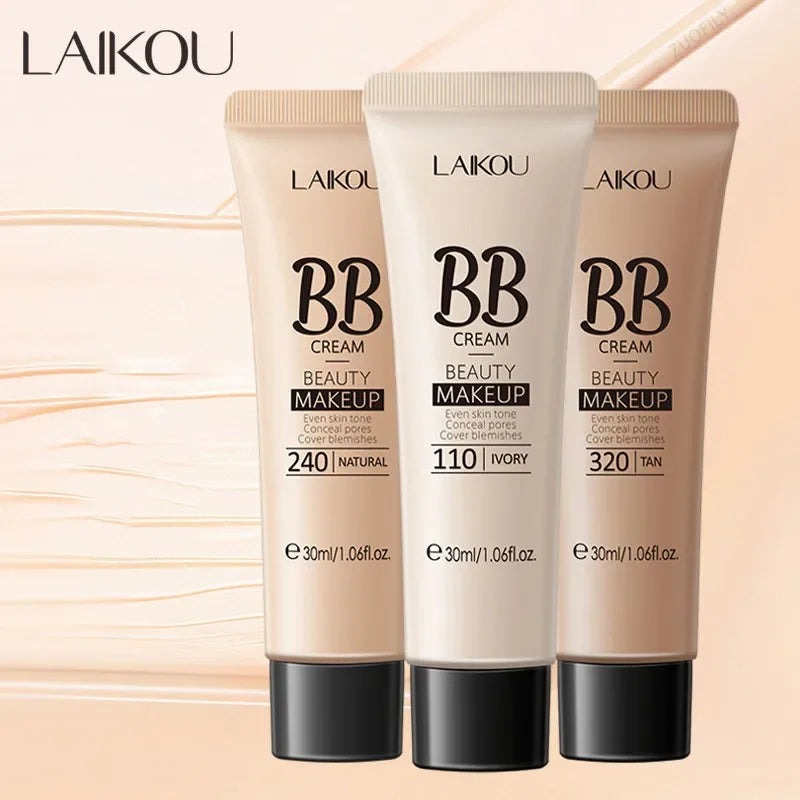 BB Cream Base Makeup Long Lasting Waterproof Brighten Skin Tone Cover Blemishes 30ml Concealer Foundation Liquid Face Makeup Qme