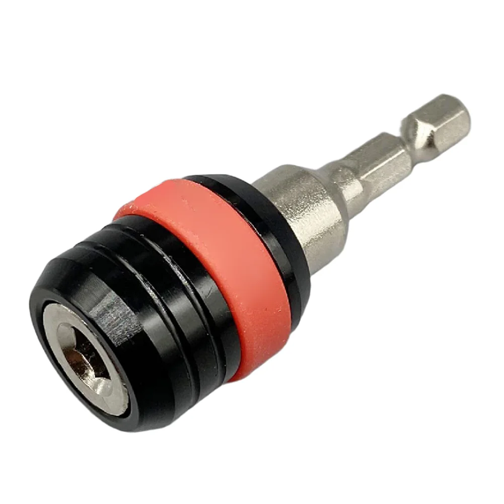 Bit Holder 60mm Hex Shank Quick Coupling 1/4 Electric Holder Drill Chuck Adapter Single-headed Screw Extractor Tool Qme