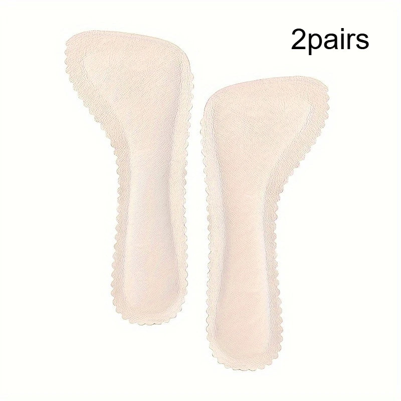 Self-Adhesive Sandal Insoles,Anti-Slip Breathable Shoe Pads for Heels,Open-Toe Shoes,Sweat-Absorbent Foot Cushions Qme Beige 2pairs