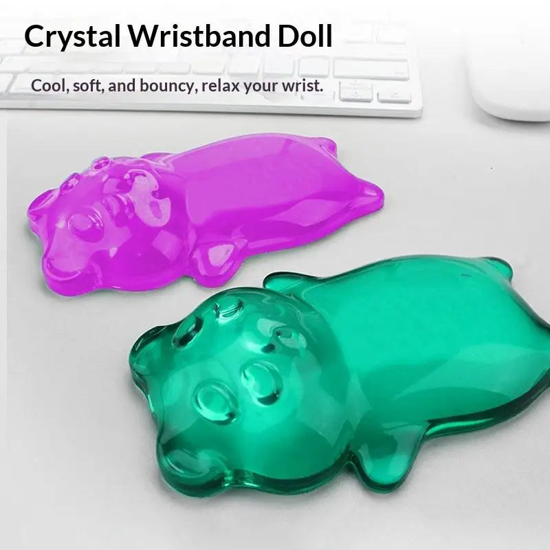 Silicone Gel Mouse Wrist Rest Soft Cute Bear Design Ergonomic Support Qme