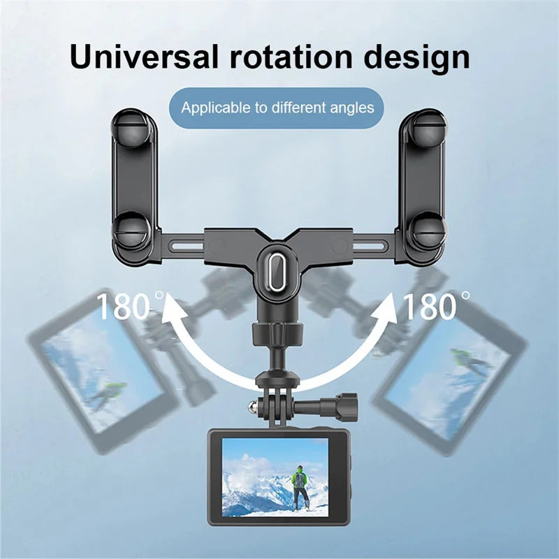 Sports Camera Bracket 360 Adjustable Car Rearview Mirror Driving Qme