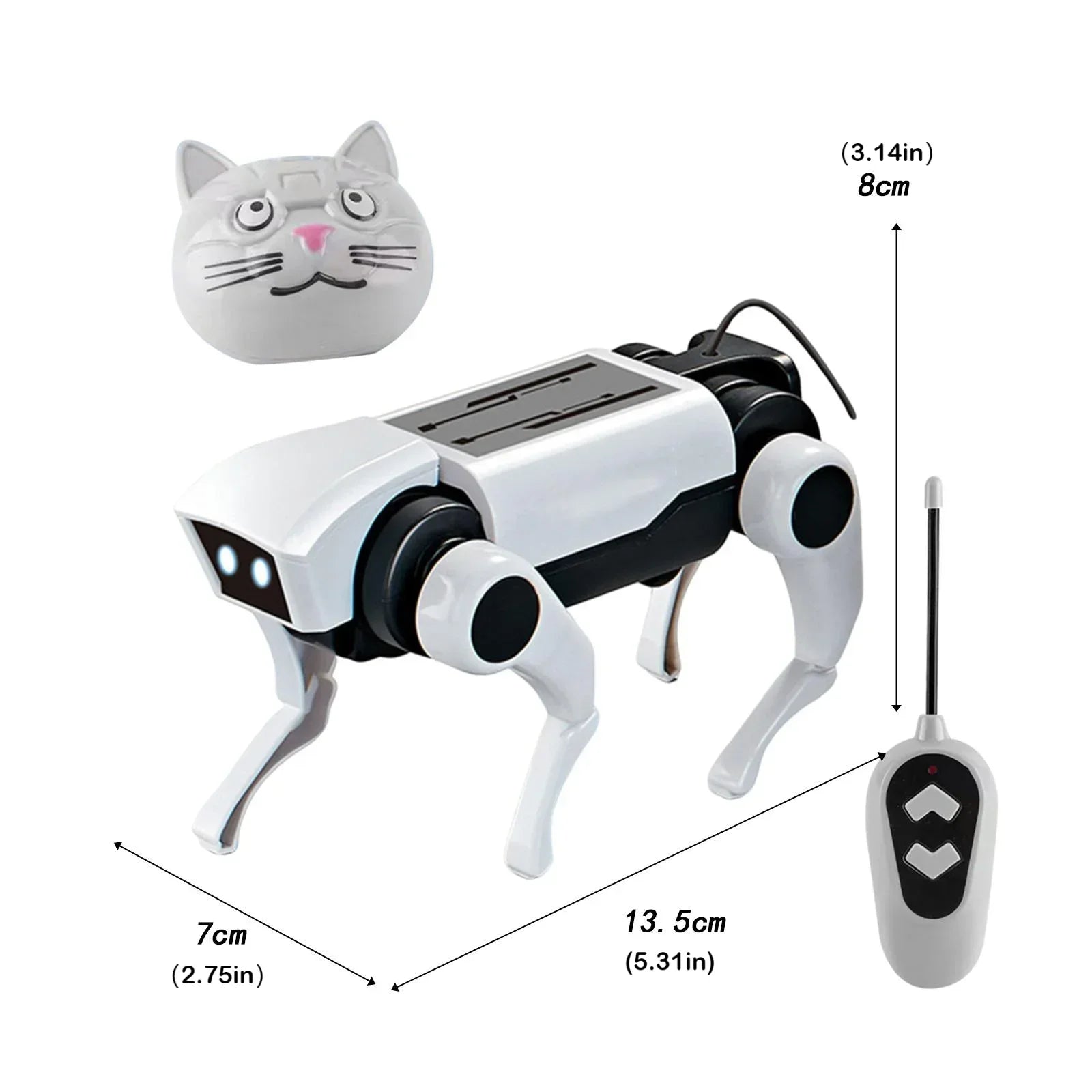 Rc Robot Children's Remote Control Mechanical Dog Toy Science Teaching Diy Assembling Model Electric Set Toys for Boys Kids Gift Qme Unassembled Kit