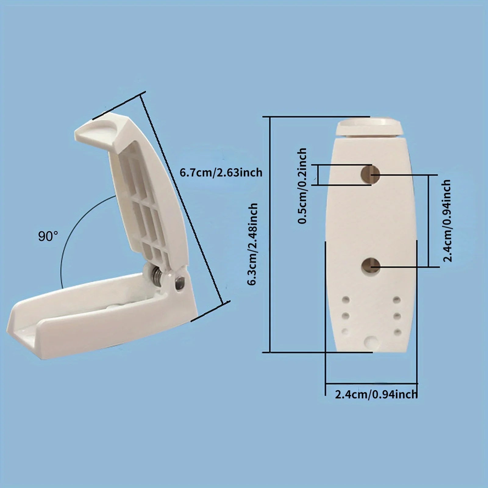1pc Single RV Door Latch - A Reliable Storage Option for Campers, And Travel Bags - Sturdy And User-Friendly Hook Door Catch Qme
