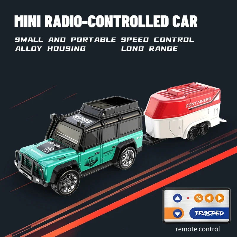 RC Cars 2.4G Alloy Mini Remote Control SUV Drifts Electric Off-road Vehicle Racing Truck Model Toy Boy Child Kids Birthday Gifts Qme