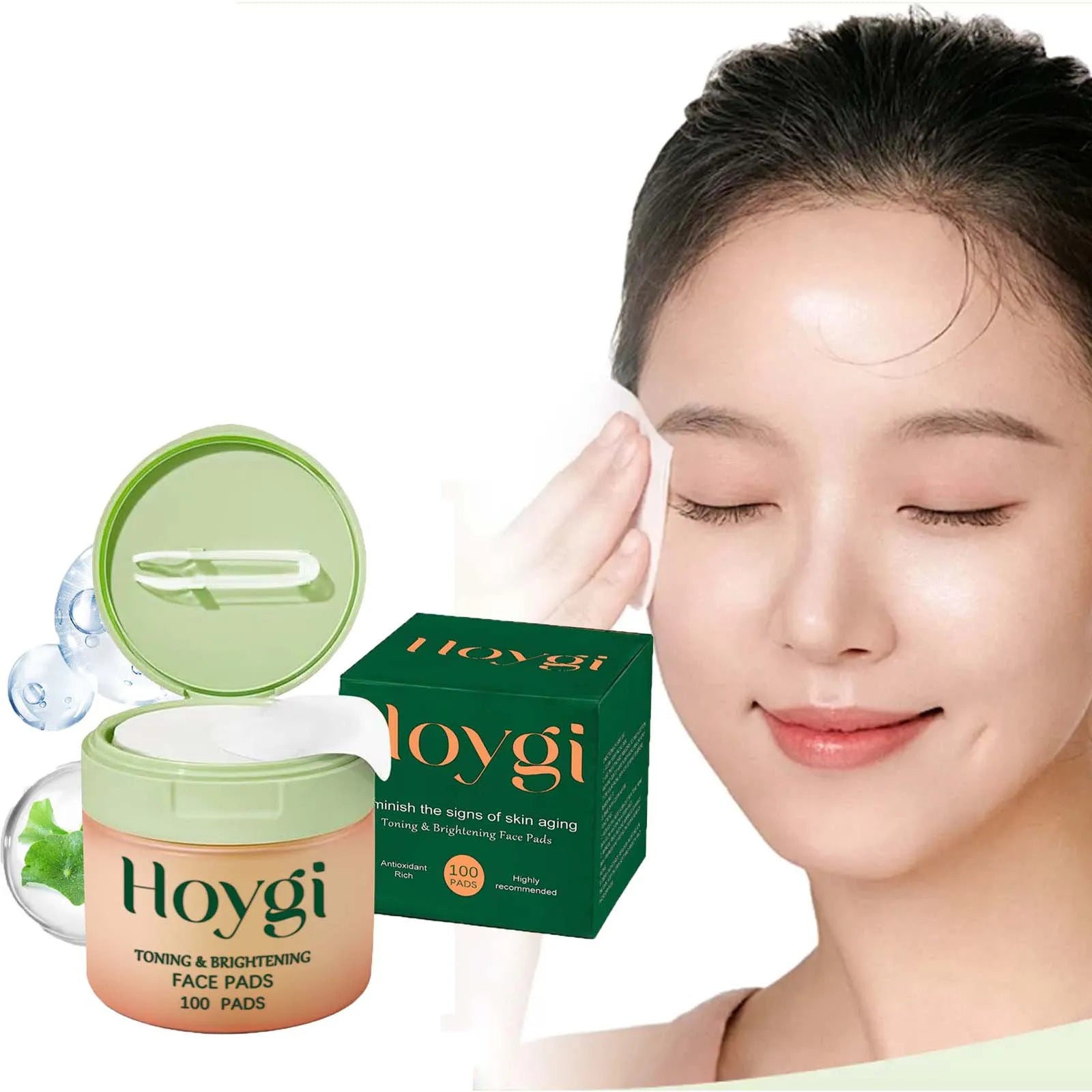 Moisturizing Centella Asiatica Cotton Pads Nourishing Lighten Fine Lines Anti Acne Smooth Even Skin Tone Repair Damaged Skin Car Qme