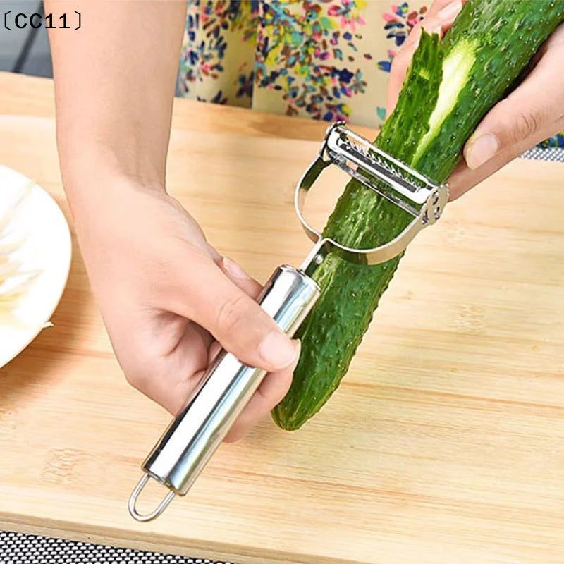 Stainless Steel Vegetable Fruit Peelers Dual Blades Rust Resistant Qme