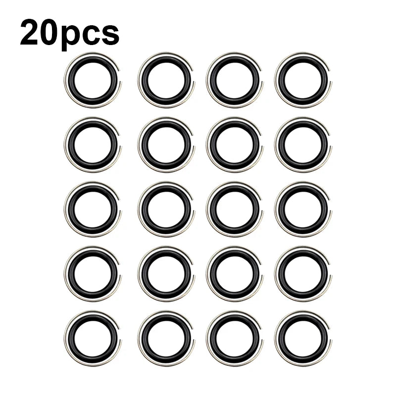10/20Pcs stainless steel retaining ring clip, rubber sleeve, anti-disengagement O-ring sleeve, suitable for impact wrenches Qme 20pcs