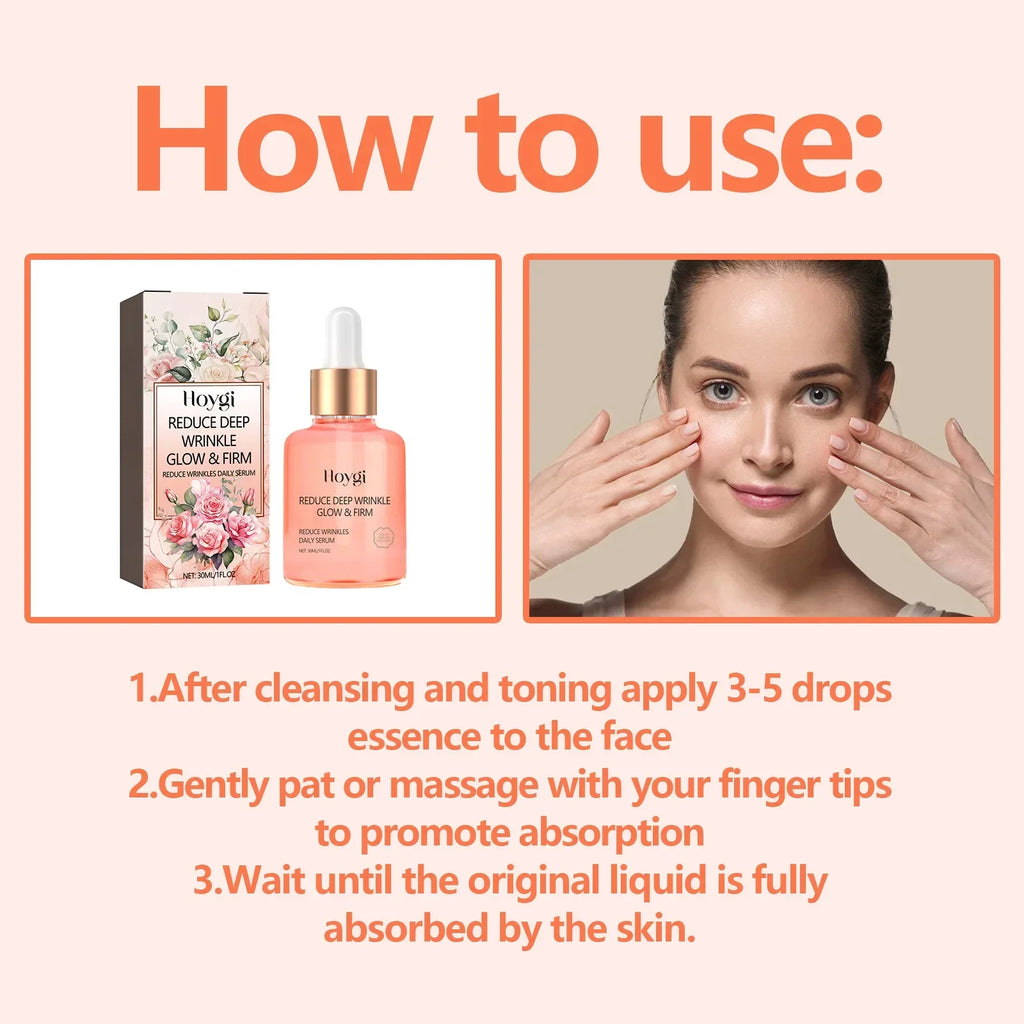 Rose Serum Hydration Shrink Pore Oil Control Anti Aging Brightening Rejuvenation Improve Dryness Vitamin C Firming Essence Qme