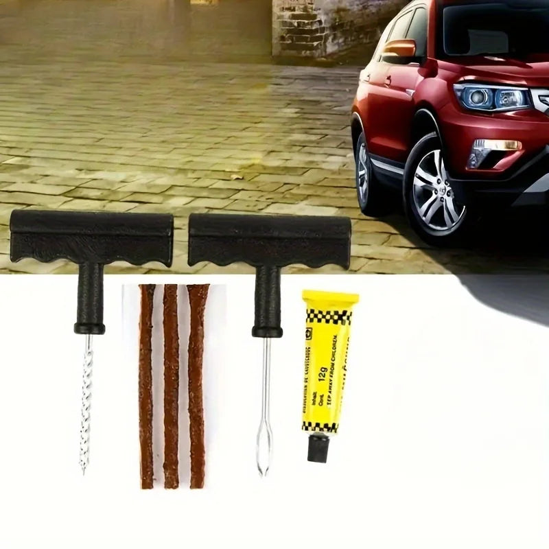 Essential Car & Motorcycle Tire Repair Tool - Get Ready for Any Emergency! Qme