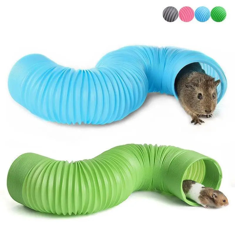 Small Pet Fun Tunel Telescopic Pipe Ferret Supplies Training Channel Qme