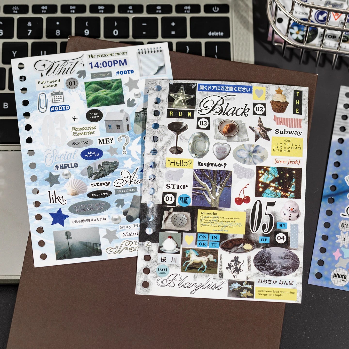 30 Pcs Cartoon Stickers Book Journal Planner Decorative DIY Scrapbooking Sticker Laptop Student Korean Stationery Sticker Gift Qme