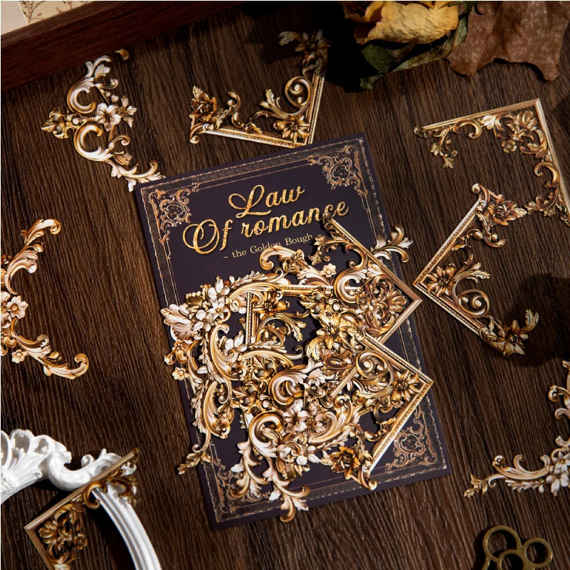 20 pcs/pack Hollow out border Stickers Handbook material paper Set for Decorative Diary Album Scrapbooking Supplies Stationery Qme