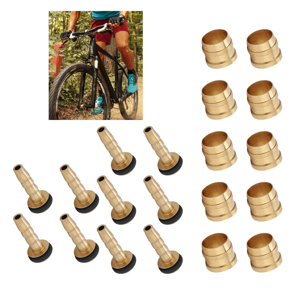 10 Set Hydraulic Disc Brake Hose Olive Connector Insert for Replacement Part Hose Olive Insert Brake Hose Insert Replacement Qme