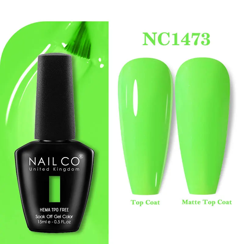 NAILCO Coat Base Gel Nail Polish Nails Art Semi Permanent Lacquer