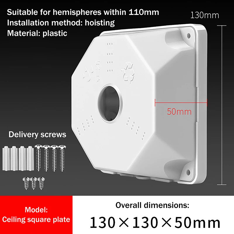Universal Security Camera Junction Box Mounting Bracket Plastic Qme