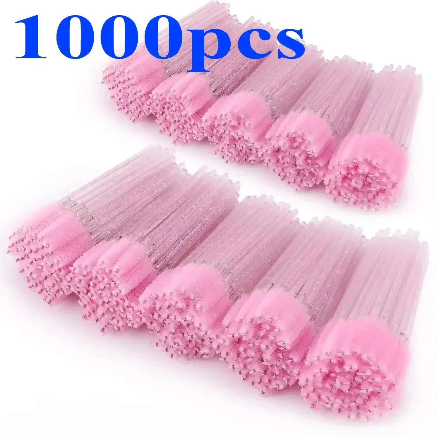 Wholesale 100/500/1000pcs Spoolies for Eyebrow Beauty Tools Eye Lash Extension Colorful Disposable Mascara Wands Eyelash Brush Qme Pink 1000pcs