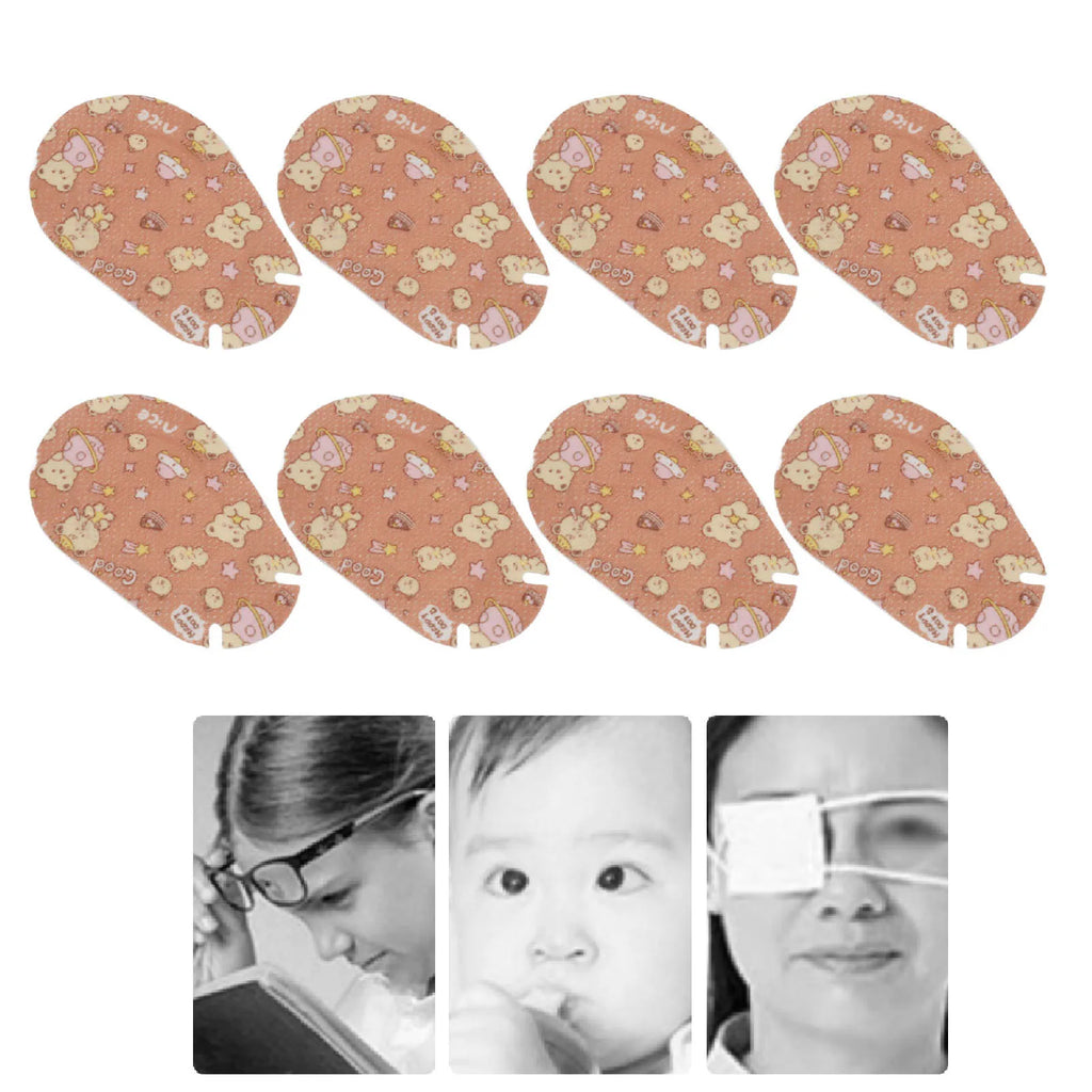 Kids Eye Patch Pad Soft Adhesive Super Thin Blocking Eye Patch Pad Breathable Eye Recovery for Home School Hospital Outdoor Qme