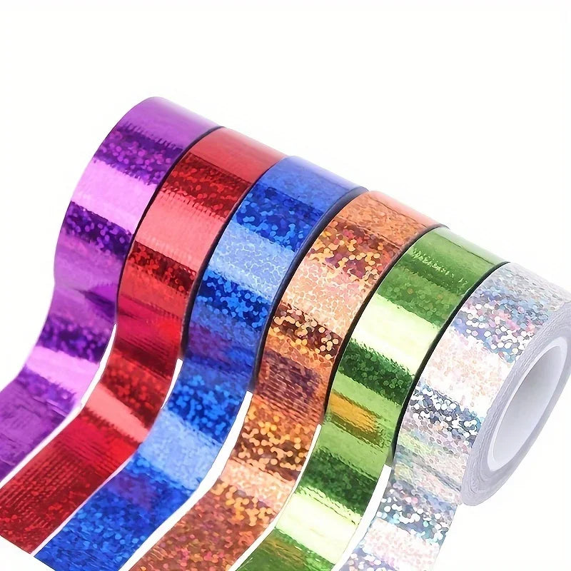 1pc Laser Foil Tape - High-Strength Adhesive Perfect for DIY Projects, Scrapbooking, and Photo Album Decorations Qme