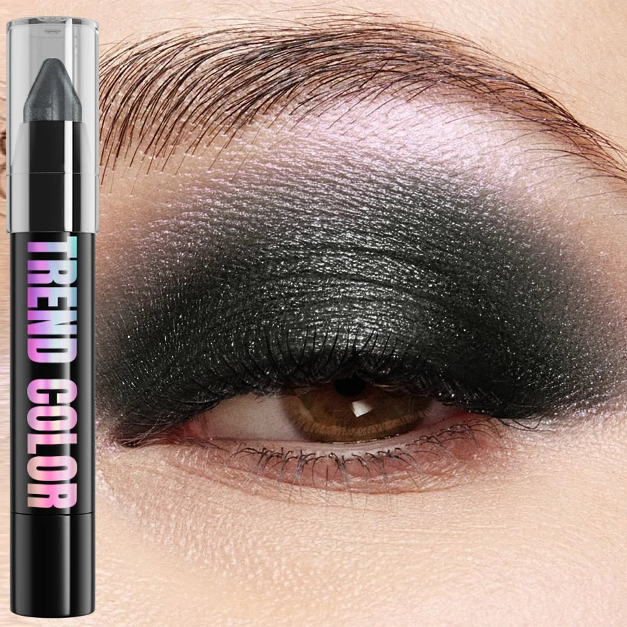 24 Colors Pearlescent Glitter Eyeshadow Eyeliner Pencil Waterproof Qme 18