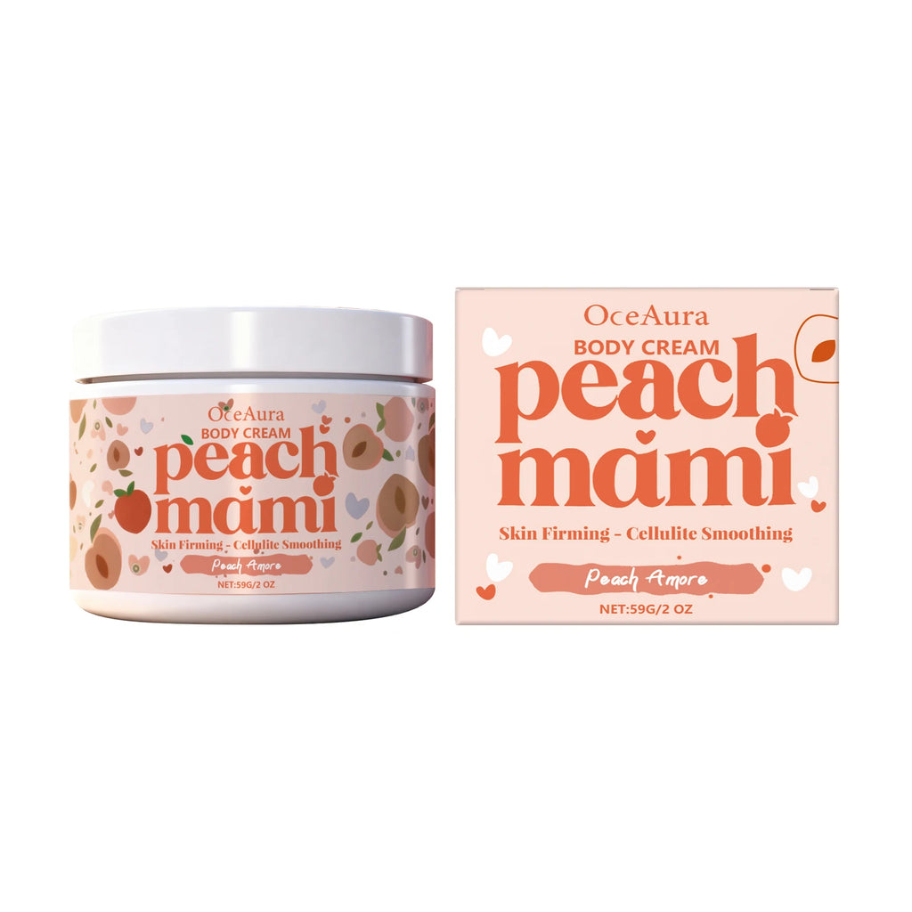 Peach Firming Body Cream Moisturizing Tightening Lifting Smoothing Skin Daily Use for Elastic Nourished & Protected Skin Qme 59g Boxed